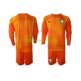 Tenue Brésil Gardien Enfant Exterieur World Cup 2022 Maillot de Foot ML